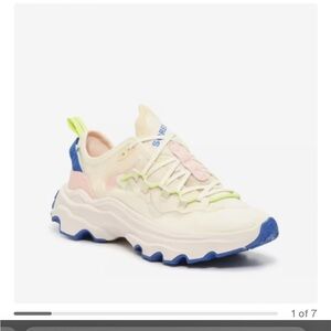 Sorel Kinetic Break Thru Sneakers, Cream/Blue/Green/Pink